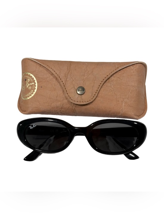 Ray-Ban Accessories - Ray-Ban Women's Black Oval Sunglasses with Tan Case